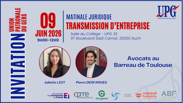 Matinale Juridique – Transmission d&rsquo;entreprise
